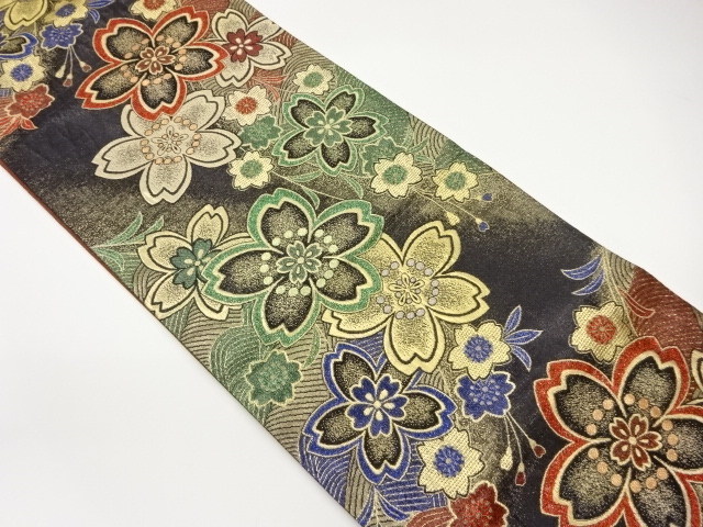 JAPANESE FUKURO OBI / WOVEN SAKURA